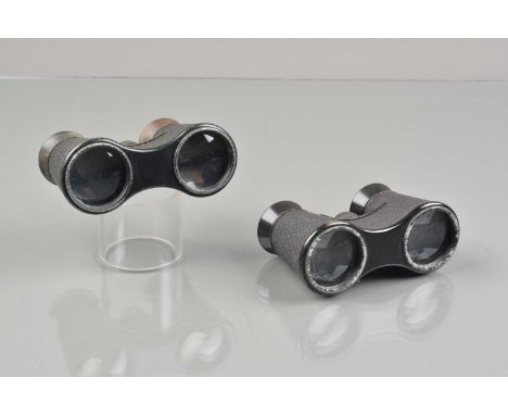 Two Pairs of Carl Zeiss Jens Galan 2½x Opera Glasses, both with paint scratches/wear to front, some light brassing, elements 