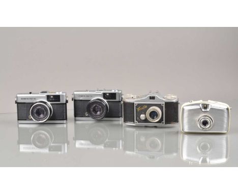 A Group of 35mm Cameras, two Olympus Trip 35, light cells responsive, one with name scribed to base, G, Welta Penti half fram