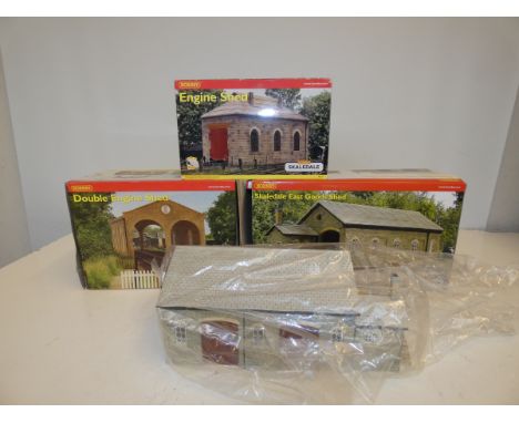 Hornby Skaledale, The Good Shed, Double Engine Shed &amp; Single Engine Shed 