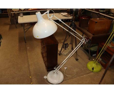 An Angle poise type floor lamp