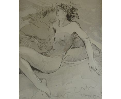 Jurgen Gorg (b.1951). Erotica I, artist signed limited edition coloured print 209/220, 31cm x 23cm and three others (4).