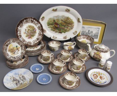 Royal Worcester Palissy 'Game Series' dinner service, Lincoln table mat set, Wedgwood 'On the cliff top' collectors plate, sm