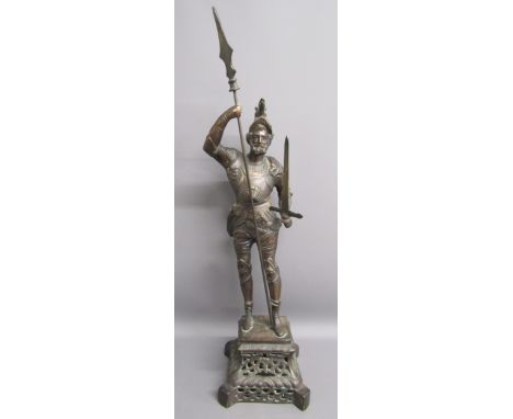 Bronze sculpture of a Knight approx. 76cm tall&nbsp;