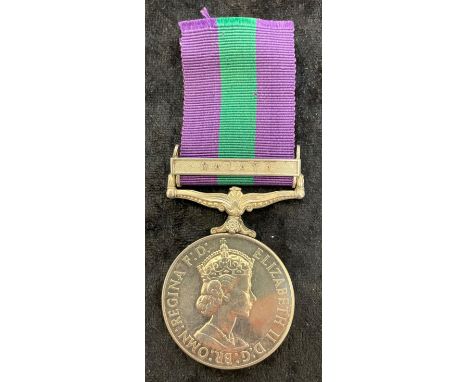 Queen Elizabeth II British General Service medal awarded to 22963497 CFN. R. F. Richardson R.E.M.E.