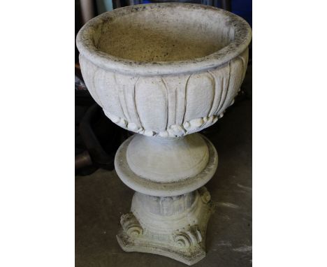 Large planter on column Ht .90m