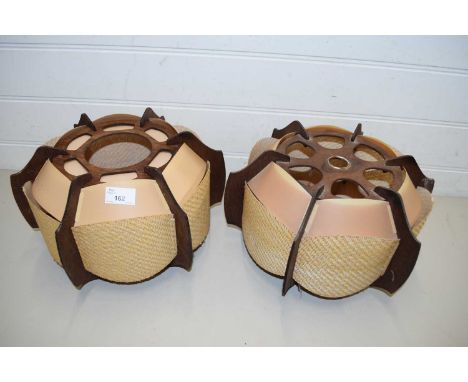 PAIR OF RETRO LIGHT FITTINGS