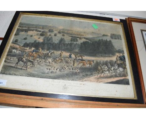 After W P Hodges, engraved by H Alken and R G Reeve, 'The death of the Roebuck', hand coloured engraving, published circa 183