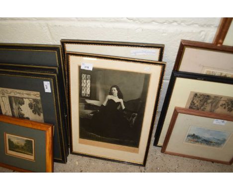 PAIR OF EARLY 20TH CENTURY FRAMED BLACK AND WHITE PORTRAIT PHOTOGRAPHS