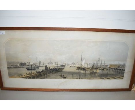 AFTER J REID, LOWESTOFT, LITHOGRAPHIC PRINT, F/G, 112CM WIDE