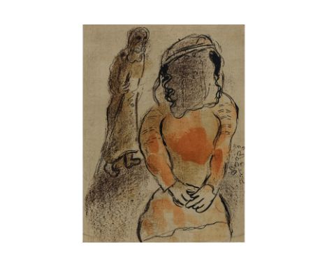 MARC CHAGALL (FRENCH, 1887-1985) – TAMAR
'Tamar, the daughter in law of Judah', from Dessins pour la Bible, 1960, lithograph,