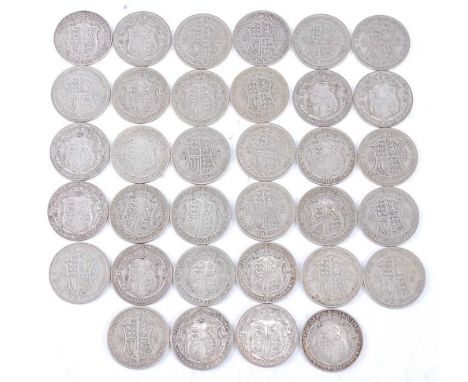 Great Britain, a collection of George V half crowns, all post-1920 and pre-1947. (34)