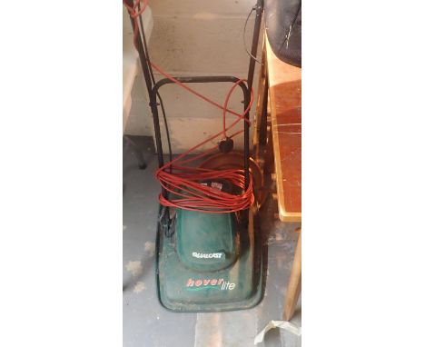 Qualcast Hover Lite electric mower. Not available for in-house P&P, contact Paul O'Hea at Mailboxes on 01925 659133Condition 