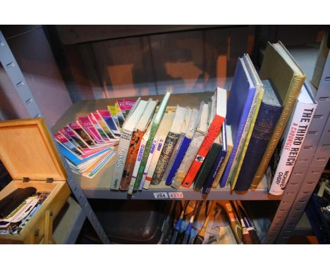 Shelf of books and Ordnance Survey maps. Not available for in-house P&amp;P, contact Paul O'Hea at Mailboxes on 01925 659133 