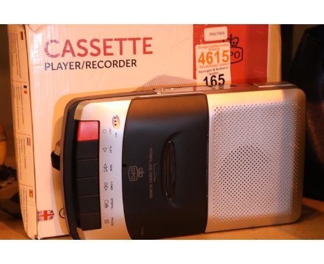 GPO162B cassette player / recorder; working at time of lotting; boxed. P&amp;P Group 2 (£18+VAT for the first lot and £3+VAT 