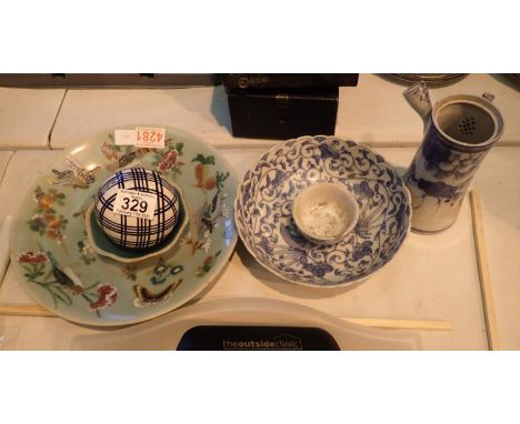 Small collection of 19th and 20th Oriental ceramics. P&amp;P Group 2 (£18+VAT for the first lot and £3+VAT for subsequent lot