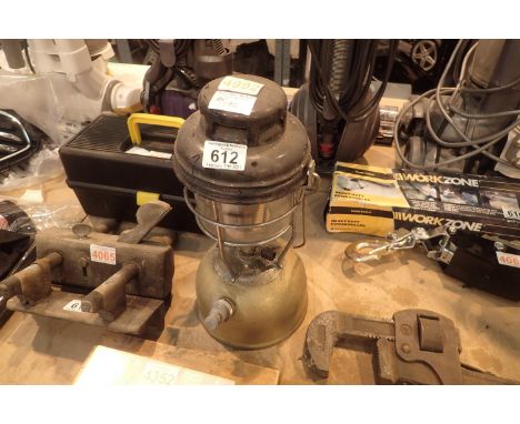 A paraffin Tilley lamp. Not available for in-house P&amp;P, contact Paul O'Hea at Mailboxes on 01925 659133 