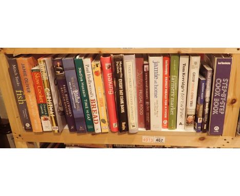 Shelf of mixed cookery books. Not available for in-house P&amp;P, contact Paul O'Hea at Mailboxes on 01925 659133 