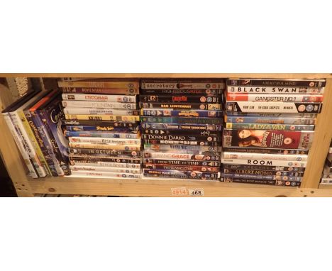 Shelf of mixed DVDs. Not available for in-house P&amp;P, contact Paul O'Hea at Mailboxes on 01925 659133 