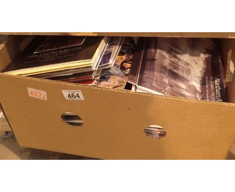 Shelf of mixed gallery catalogues. Not available for in-house P&amp;P, contact Paul O'Hea at Mailboxes on 01925 659133 