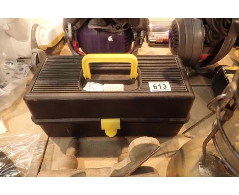 Small tool box containing a selection of tools. Not available for in-house P&amp;P, contact Paul O'Hea at Mailboxes on 01925 