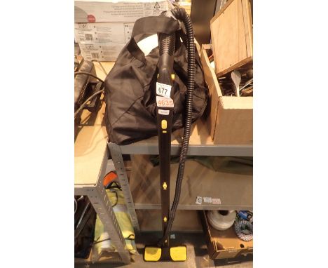 Vaporetto pocket steam cleaner with carry bag.  Not available for in-house P&P, contact Paul O'Hea at Mailboxes on 01925 6591
