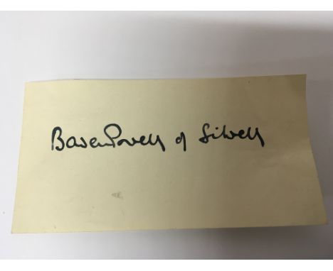 Guaranteed to be an authentic signature. Lord Baden Powell Founder of the Scouts British Military Victorian Bore War,