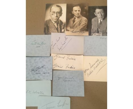 Guaranteed to be authentic signatures autographs famous actresses and actors. Ivor Novello one of the most famous and popular
