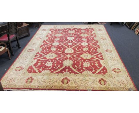 A large Ferhan carpet, 357 x 276cm  