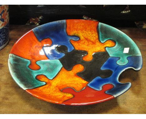 A boxed Poole puzzle dish by Nicola Massarella, ltd edit 101/250  