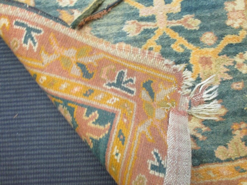 Two wool runners 306 x 90cm and 370 x 98cm