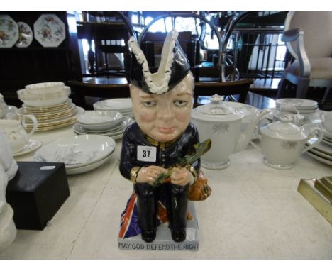 A rare Clarice Cliff Royal Staffordshire Wilkinson Winston Churchill Toby jug circa 1940 limited edition of 350 ( No 269)  cl
