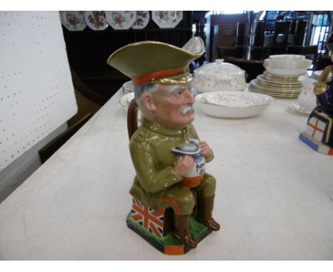 A rare WW1 Royal Staff Wilkinson Toby jug by Sir Francis Carruthers Gould "Lord French"