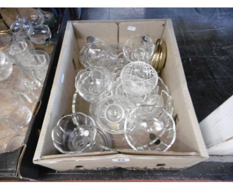 A quantity of chandelier spares