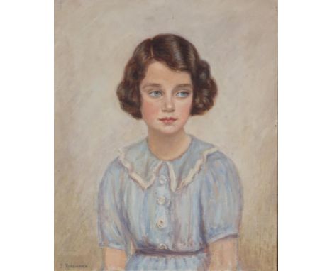 S RADZIANKA&nbsp;Portrait of a young girl, signed, oil on canvas, 61 xd 51cm Condition Report:Available upon request