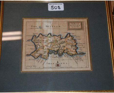 A collection of Ordnance and other maps and a small map of Jersey, 13 x 16cm Condition Report:Available upon request