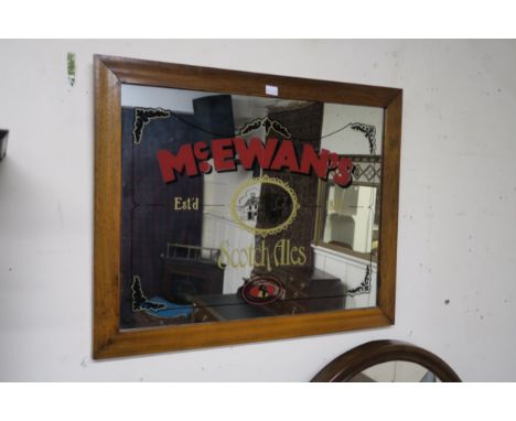 A 20th century "Mc Ewan's Scotch Ales" bar mirror Condition Report:Available upon request