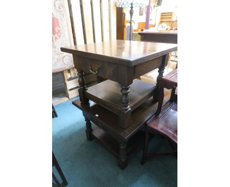 A pair of 20th century mahogany "Younger" single drawer lamp tables (2) Condition Report:Available upon request