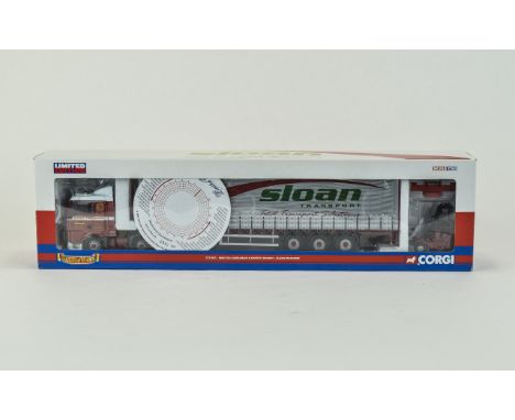 Corgi Ltd Edition Hauliers of Renown Scale 1.50 Die Cast Model Truck, CC13421 Sloan Transport, Man, TGA, Curtainside and Moff