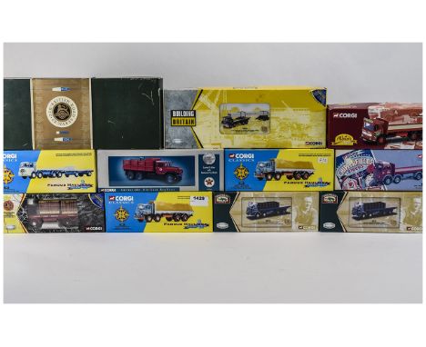 Corgi Diecast Models Collection of 11 Corgi Models Comprising; 2 x 13901 Bassett Roadway, 97957 Chipperfields ERF, 2 x 11802 