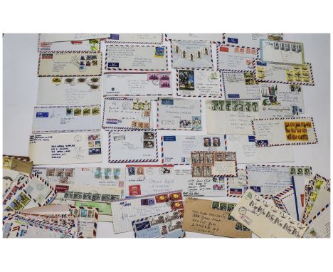 A Very Interesting Collection of Vintage World Commercial Air Mails Over ( 100 ) In Total. Includes Finland, Singapore, New Z