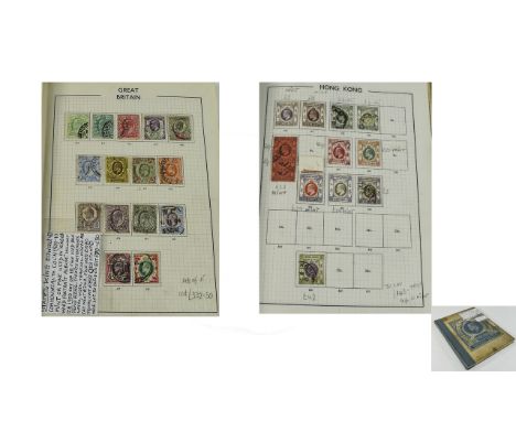 King Edward Vll Stamp Collection. Commonwealth Col'n 1901-10 Mint or fine used in Kind Edward portrait album. Inclused 1902 s