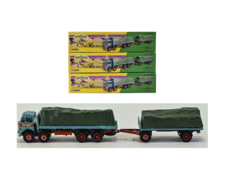 Corgi - Classics Ltd Edition and Numbered Showmans Range Die Cast Model Truck ' Atkinson & Wheel Rigid Truck and Trailer with