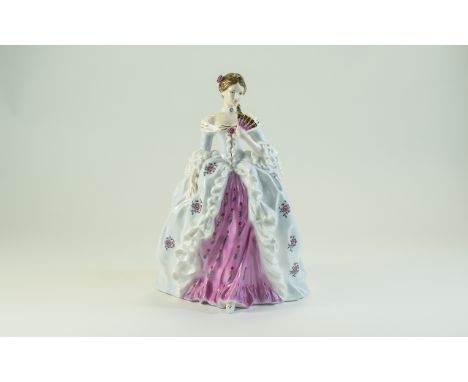 Coalport - Fine Bone China Ltd and Numbered Edition Figurine - Portrait of a Lady ' Lady Diana Beauclerk ' CW637. Number 290 