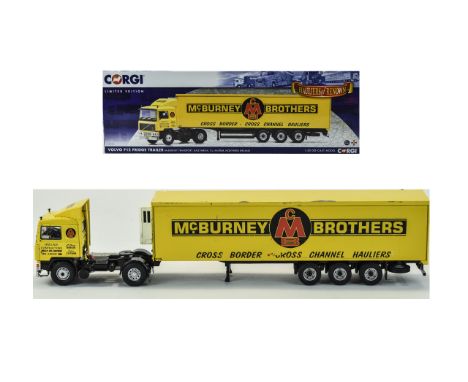 Corgi Ltd Edition Hauliers of Renown Die Cast Model Truck. Scale 1.50 Num CC15513 Volvo F12 Fridge Trailer Mcburney Transport