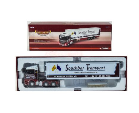 Corgi - Hauliers of Renown Ltd Edition Detailed Die Cast Model Truck, Scale 1.50 ' Mercedes Actros Fridge ' CC13820, Southbar