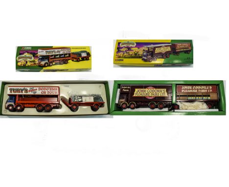 Corgi Classics Showmans Range Ltd Edition Die-Cast Scale Model 1.50 Tobys Foden 521, 8 Wheel Dodgem Truck with Trailer, Model