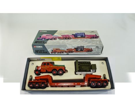 Corgi Classics - Ltd Edition Heavy Haulage Die Cast Models Siddle Cook Scammell Constructor and 24 Wheel Girder Trailer and L