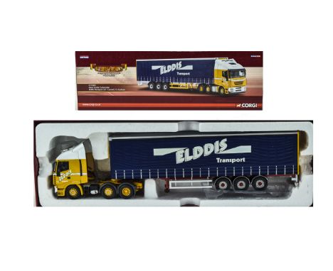 Corgi - Hauliers of Renown Ltd Edition Detailed Die Cast Model Truck, Scale 1.50 ' Iveco Stralis Curtainside ' CC15001. Elddi