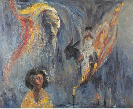 Colin Middleton RHA RUA MBE (1910-1983)How Many Miles to London Town (1945/50)Oil on canvas, 76 x 91cm (30 x 36")SignedInscri