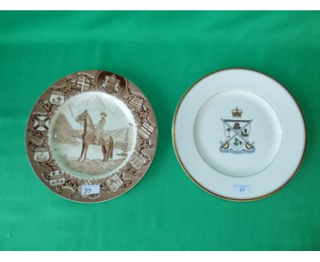 Royal Worcester plate presented by Defence police federation, Royal Staffordshire plate confederation series, Canada, "The Mo